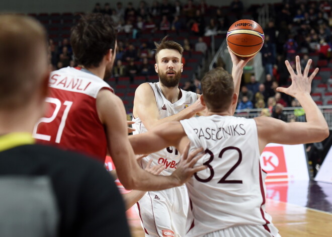 2019.gada Pasaules kausa kvalifikācijas turnīra spēle basketbolā "Arēnā Rīga", kurā tiekas Latvijas un Turcijas valstsvienības.