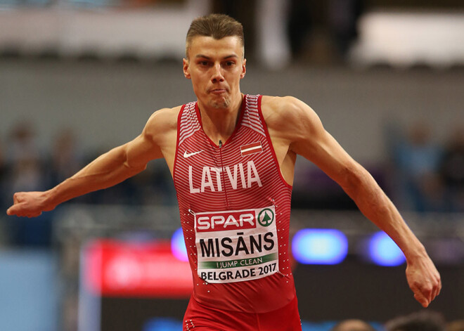 Trīssoļlēcējs Misāns ar vienu ieskaitītu mēģinājumu Birmingemā izcīna desmito vietu