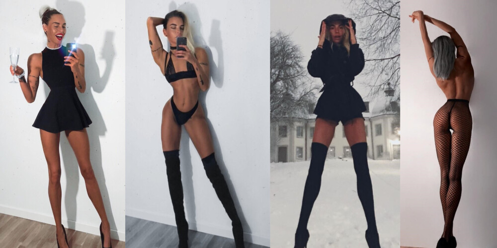 Шведская модель с непропорционально длинными ногами стала суперзвездой благодаря русским фанам