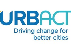 URBACT - Eiropas Teritoriālās sadarbības programmas logo.