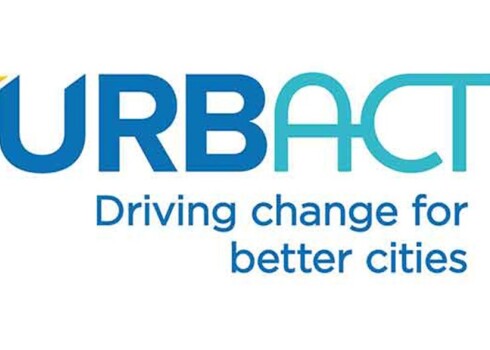 URBACT - Eiropas Teritoriālās sadarbības programmas logo.