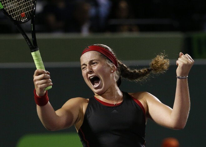 Aļona Ostapenko sasniedz prestižā Maiami WTA turnīra finālu