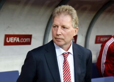 Latvijas futbola izlases galvenais treneris Aleksandrs Starkovs.