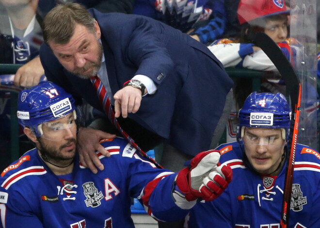 Znaroka trenētā SKA izvirzās vadībā KHL Rietumu pusfinālā