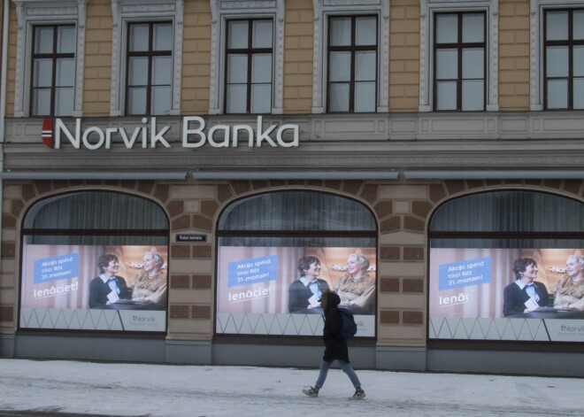 "Norvik bankas" zaudējumi pērn - 44,03 miljoni eiro