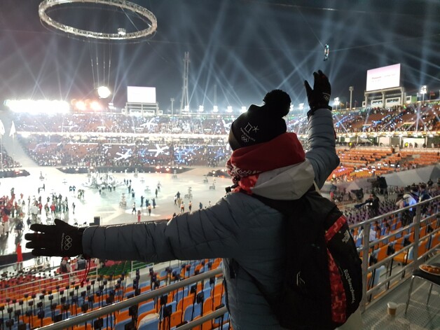 Krista olimpiskajā stadionā.