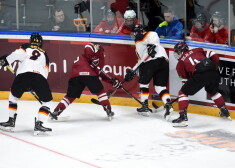 U-18 Pasaules čempionāts hokejā "Arēna Rīga", kurā tiekas Latvijas un Vācijas izlases.