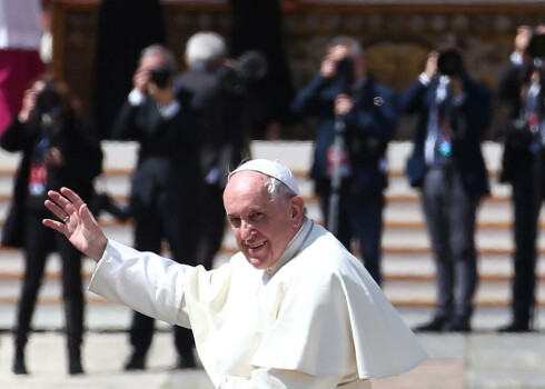 Romas pāvests Francisks. 
