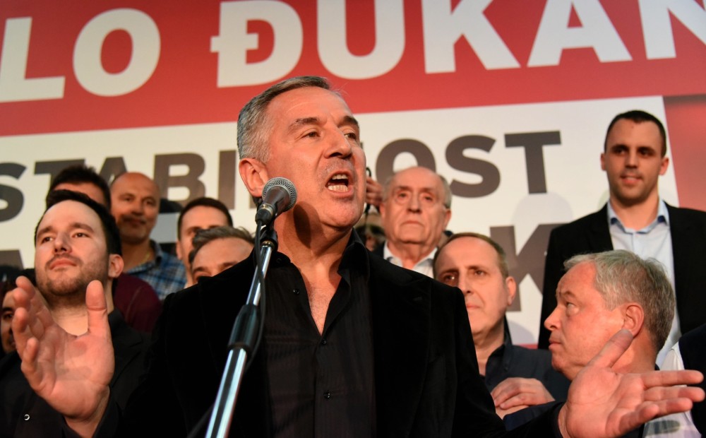 Prorietumnieciskais Džukanovičs paziņo par savu uzvaru Melnkalnes prezidenta vēlēšanās
