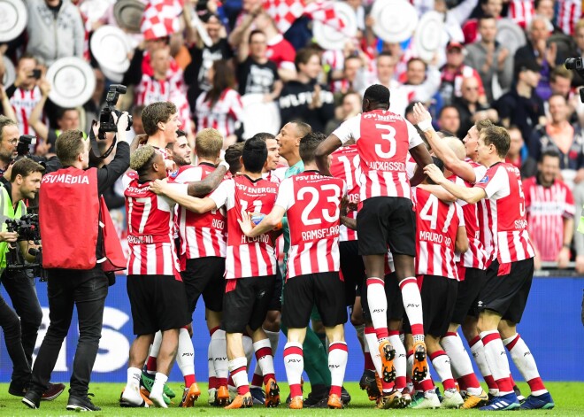 PSV pēc uzvaras pār "Ajax" 24. reizi uzvar Nīderlandes futbola čempionātā