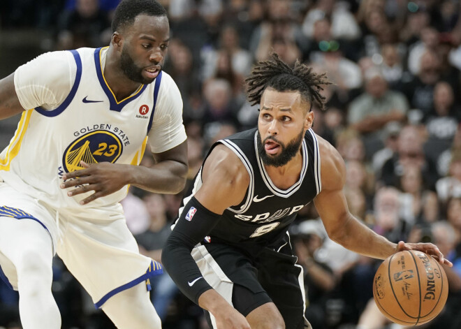 "Spurs" sērijas ceturtajā spēlē izcīna pirmo uzvaru pār "Warriors"