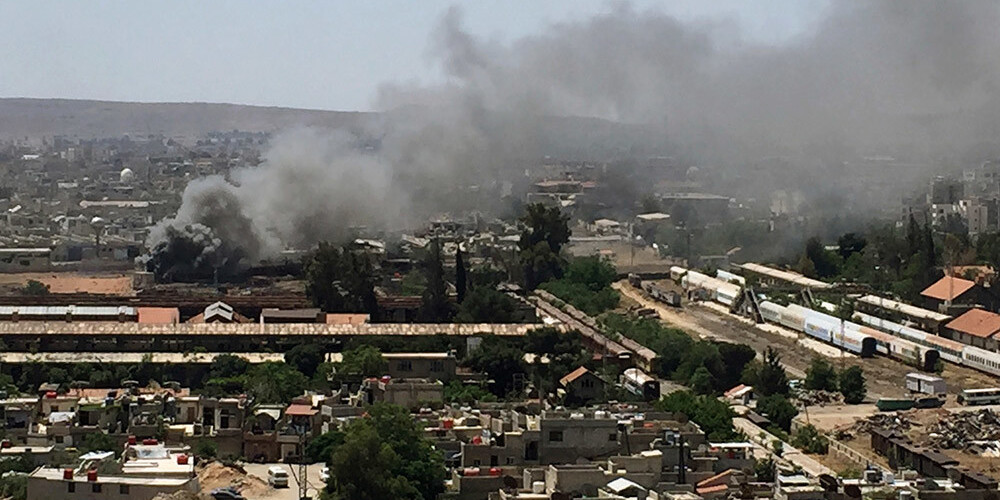 Sīrijas valdības spēki Damaskā iznīcina "Islāma valsts" saraktos tuneļus
