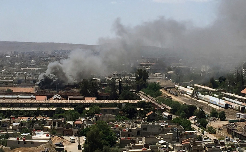 Sīrijas valdības spēki Damaskā iznīcina 