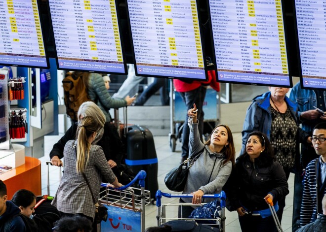 Elektroapgādes traucējumu dēļ apgrūtināta Amsterdamas Shipholas lidostas darbība