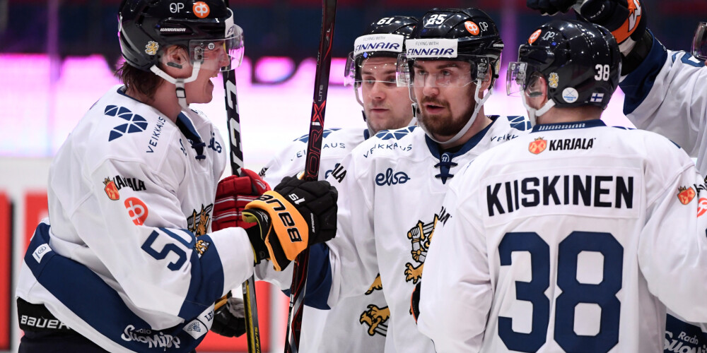 Latvijas pretinieki Somijas hokejisti izcīna uzvaru pēdējā Eirotūres posmā un kopvērtējumā