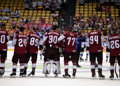 Latvijas hokejisti pasaules čempionātā aizvada svarīgu maču pret Dienvidkoreju.