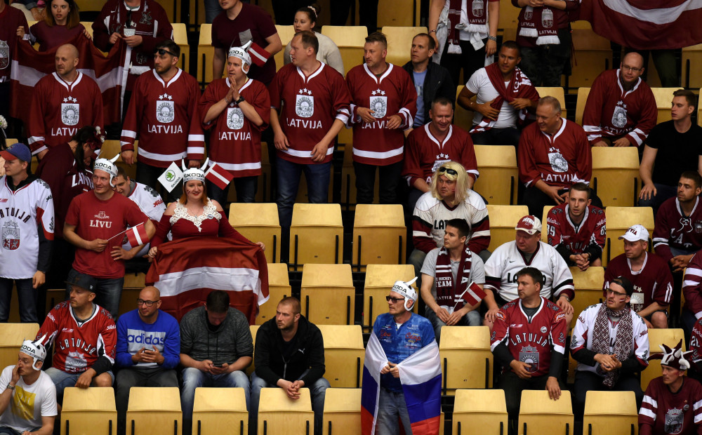 Latvijas hokeja izlasei otra mazākā apmeklētība pasaules čempionātā
