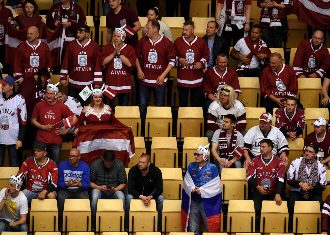 Latvijas hokeja izlasei otra mazākā apmeklētība pasaules čempionātā