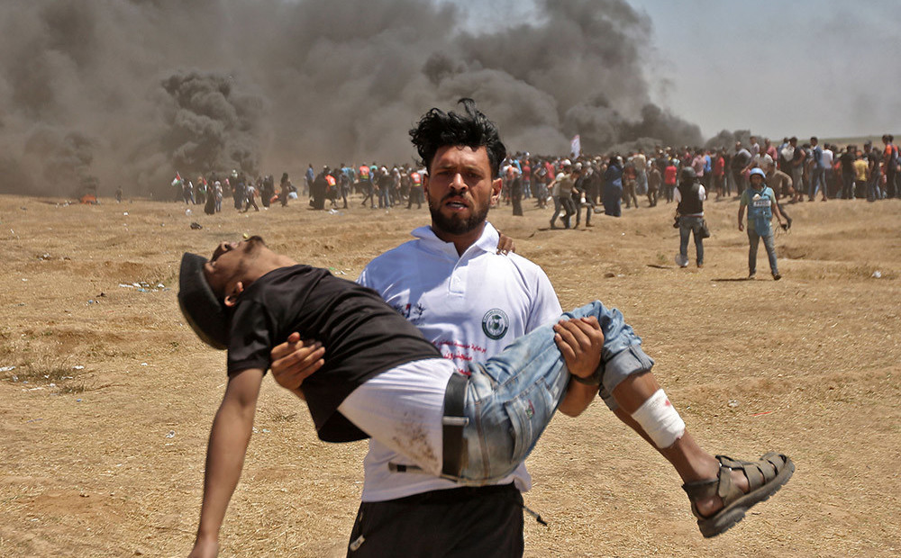 Sadursmēs ar Izraēlas spēkiem uz Gazas joslas krituši 37 palestīnieši