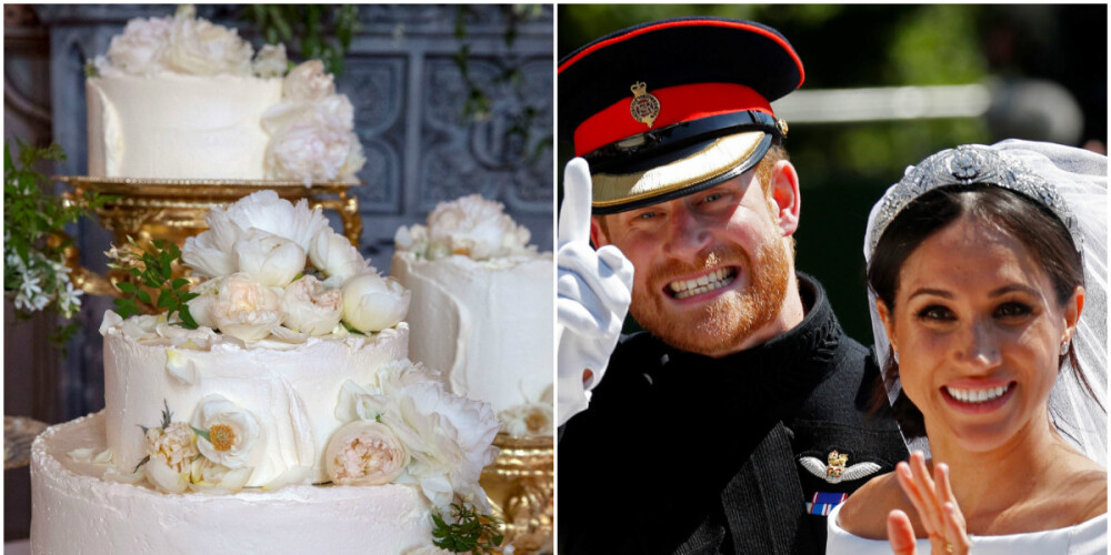 Kā izskatās Meganas Mārklas un prinča Harija kāzu torte, kas maksāja 57 tūkstošus eiro