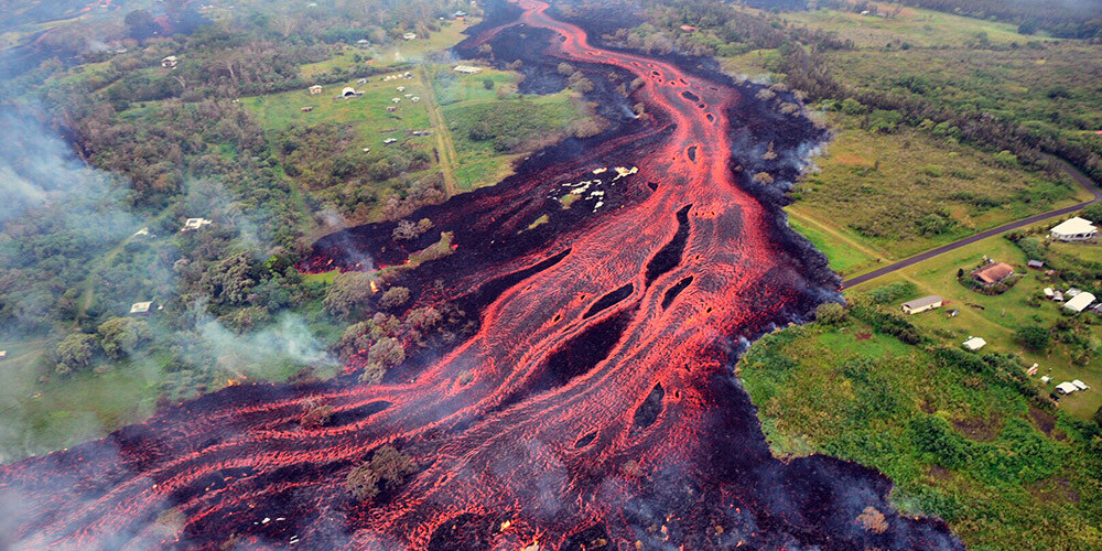 Vulkāna lava Havaju salās apdraud spēkstaciju