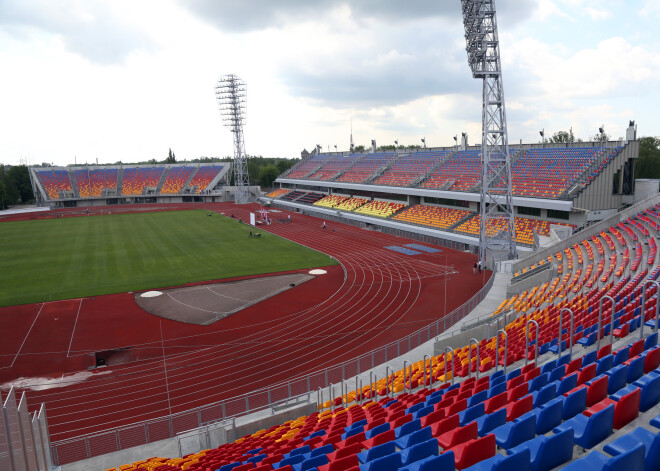 FOTO: iespaidīgi mainījies Daugavas stadions; kopējais finansējums 62 miljoni