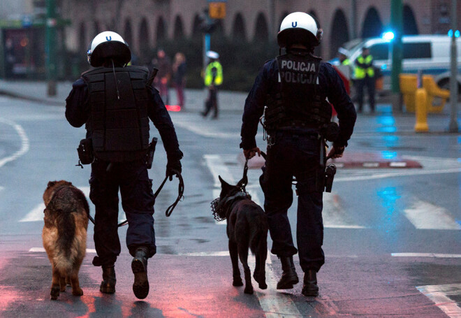 Polijas policisti Varšavā.