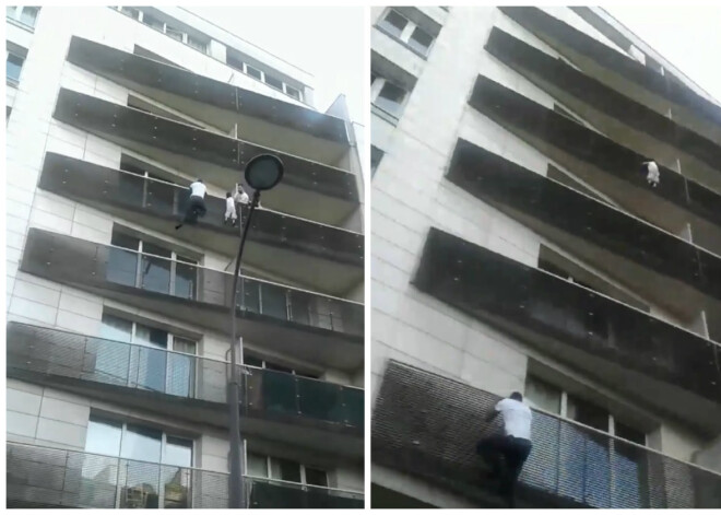 Parīzes zirnekļcilvēks - imigrants, kurš izglāba bērnu - kļūst par visas Francijas varoni. Dramatisks VIDEO