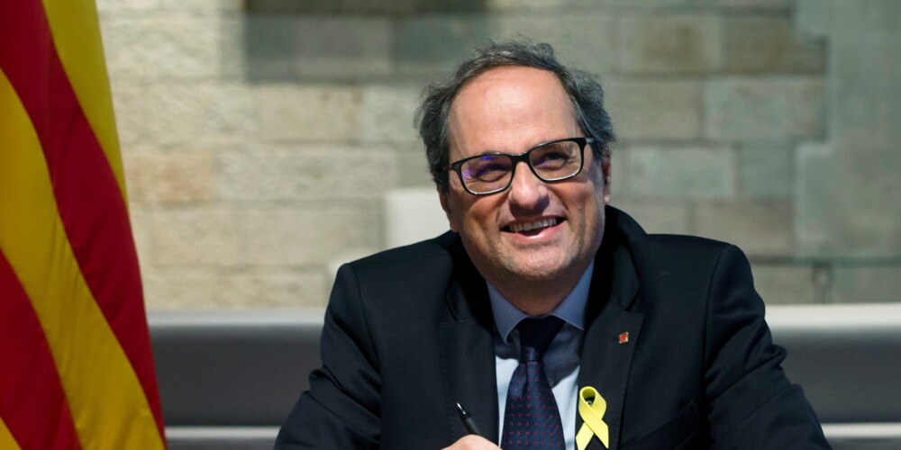 Jaunais Katalonijas premjerministrs piedāvā valdību bez ieslodzītajiem ministriem