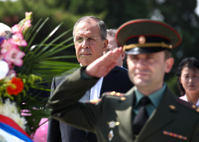 Krievijas ārlietu ministrs Lavrovs ieradies Ziemeļkorejā