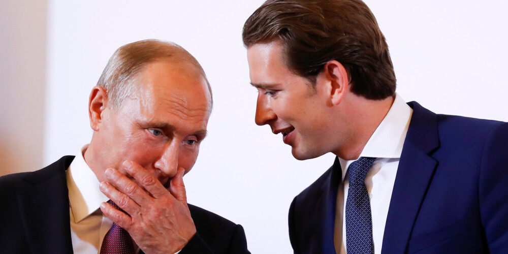 Putins ieradies Austrijā - vienīgajā ES valstī, kas neizraidīja krievu diplomātus