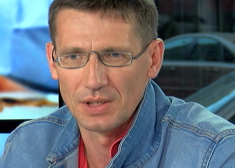 Žurnālists Sandris Točs. 