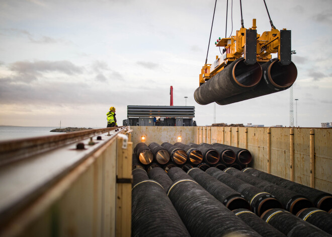 Zviedrija dod zaļo gaismu Krievijas gāzesvada "Nord Stream 2" būvniecībai Baltijas jūrā