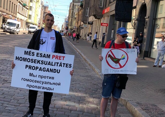 Protesti pret "Baltijas praidu" jau notiek pilnā sparā