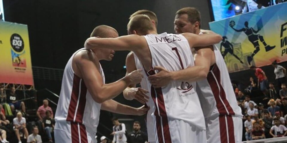 Latvijas 3x3 basketbola izlase ar perfektu bilanci sasniedz Pasaules kausa izcīņas ceturtdaļfinālu