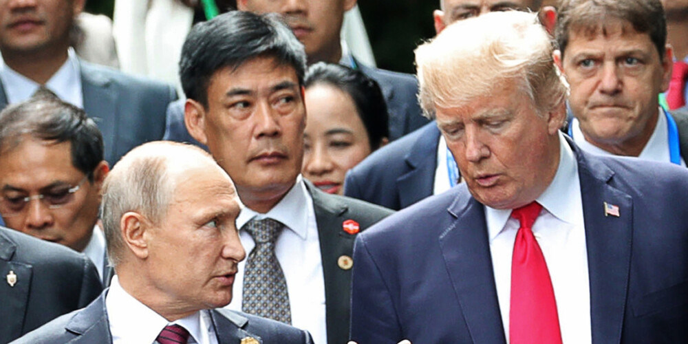 Tramps paziņo, ka tikšanās ar Putinu šovasar "ir iespējama"