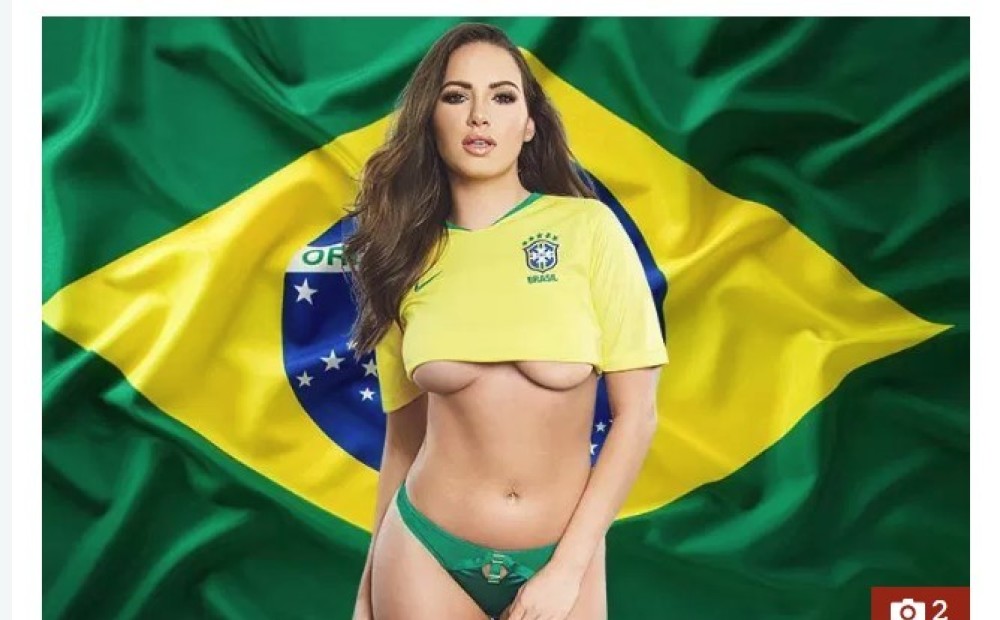 Anglijā populāra latviešu apakšveļas modele fano par Neimāru un Brazīlijas futbola izlasi