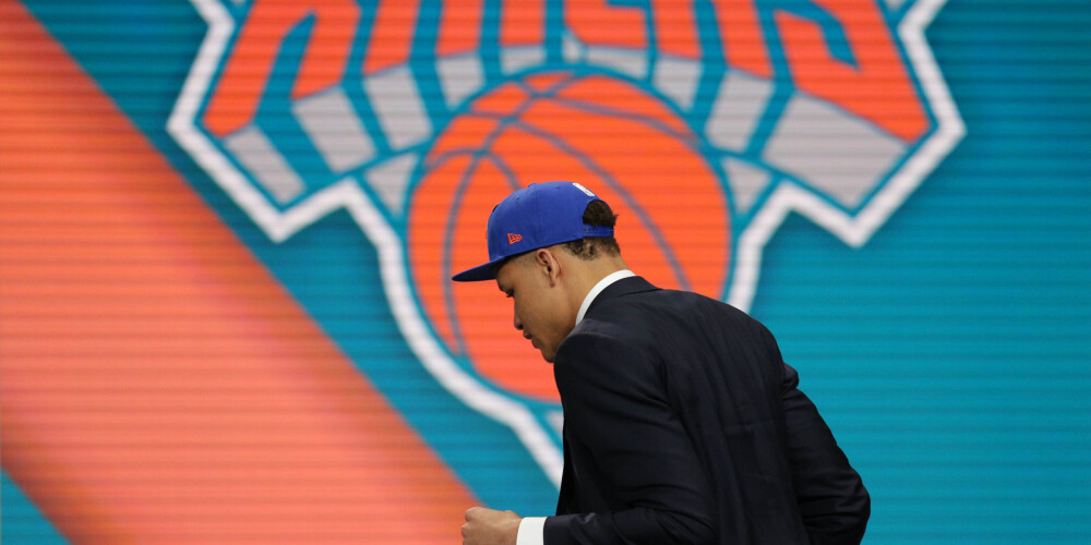Porziņģa "Knicks" NBA draftā izraugās uzbrucēju Noksu; Dončičs nonāk "Mavericks" komandā