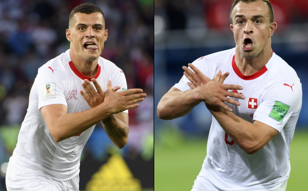 FIFA izmeklēs Šveices futbolistu žestus, rādot divgalvainā ērgļa siluetu, un Serbijas izlases trenera izteikumus