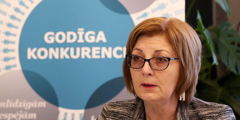 Konkurences padomes priekšsēdētāja Skaidrīte Ābrama.