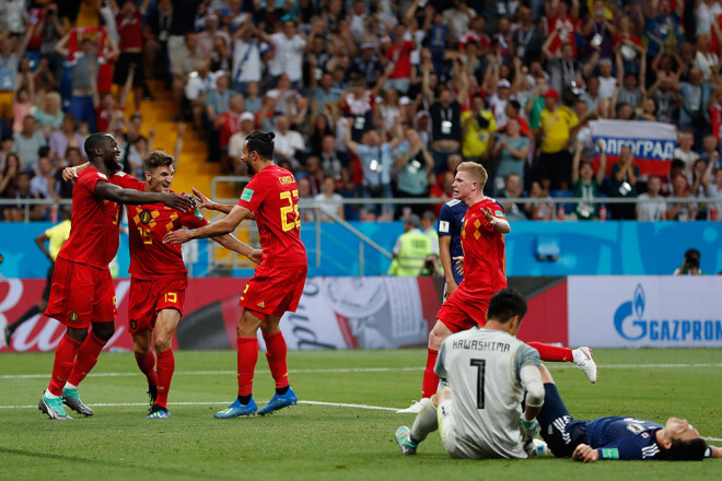 Beļģijas izlases futbolisti uzvaras vārtus guva kompensācijas laika pašās beigās.