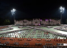 XXVI Vispārējo latviešu Dziesmu un XVI Deju svētku deju lieluzveduma ''Māras zeme'' ģenerālmēģinājums ''Daugavas'' stadionā.