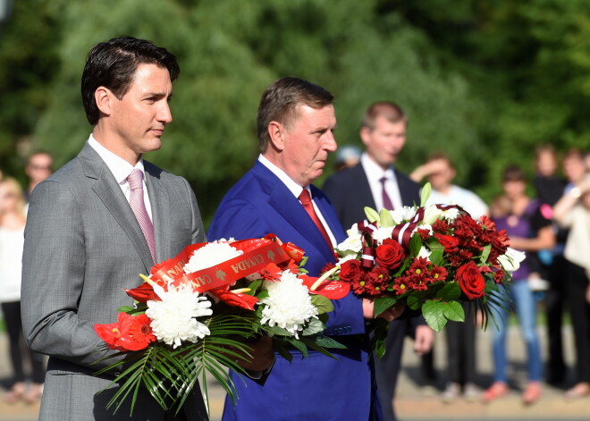 FOTO: Kanādas premjers Džastins Trudo viesojas Rīgā