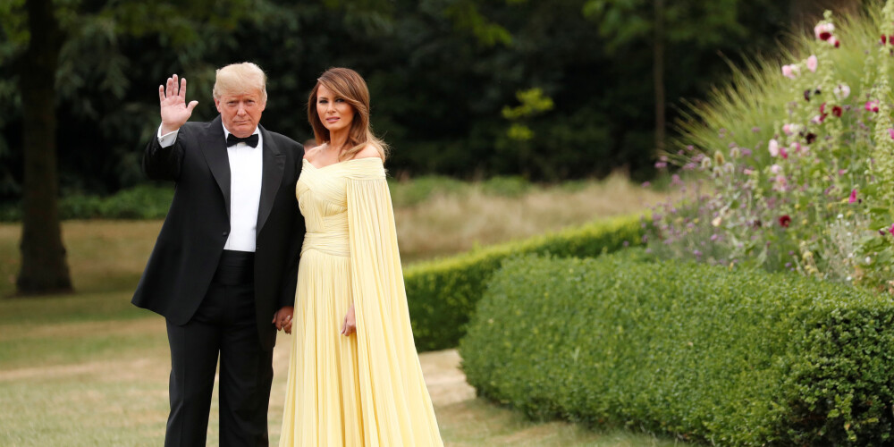 Королевский выход: Мелания Трамп блистала на гала-ужине в изысканном вечернем платье