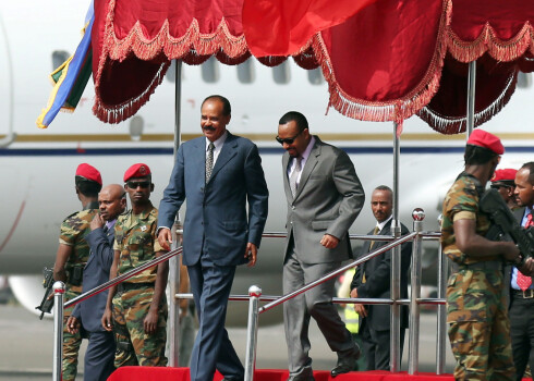 Eritrejas prezidents dodas 22 gados pirmajā valsts vizītē uz Etiopiju