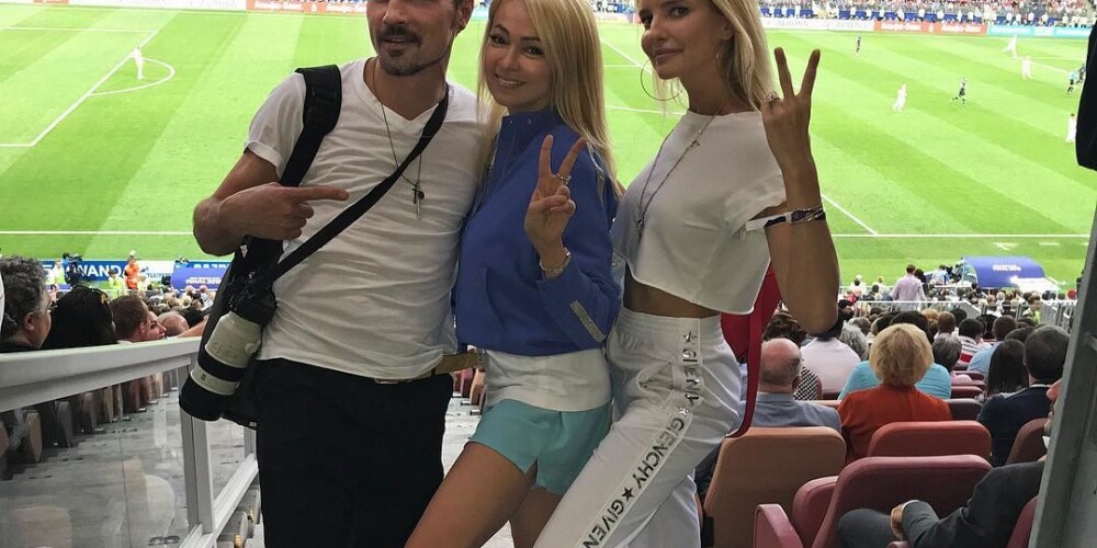 Instagram-репортаж: российские звезды на финальном матче чемпионата мира между Францией и Хорватией