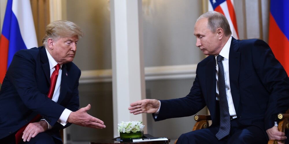 Tramps un Putins sajūsmā par abu sarunu Helsinkos