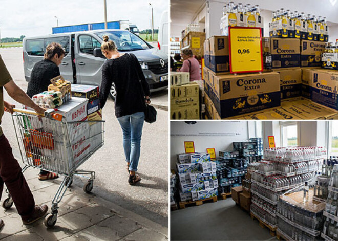 Pērkot alkoholu Latvijā, igauņi savai valstij šogad "nozaguši" jau 20 miljonus eiro