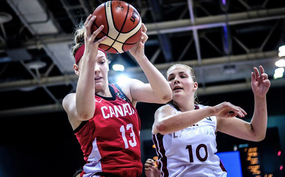 Latvijas U-17 meiteņu basketbola izlase Pasaules kausa finālturnīra pirmajā spēlē zaudē Kanādai
