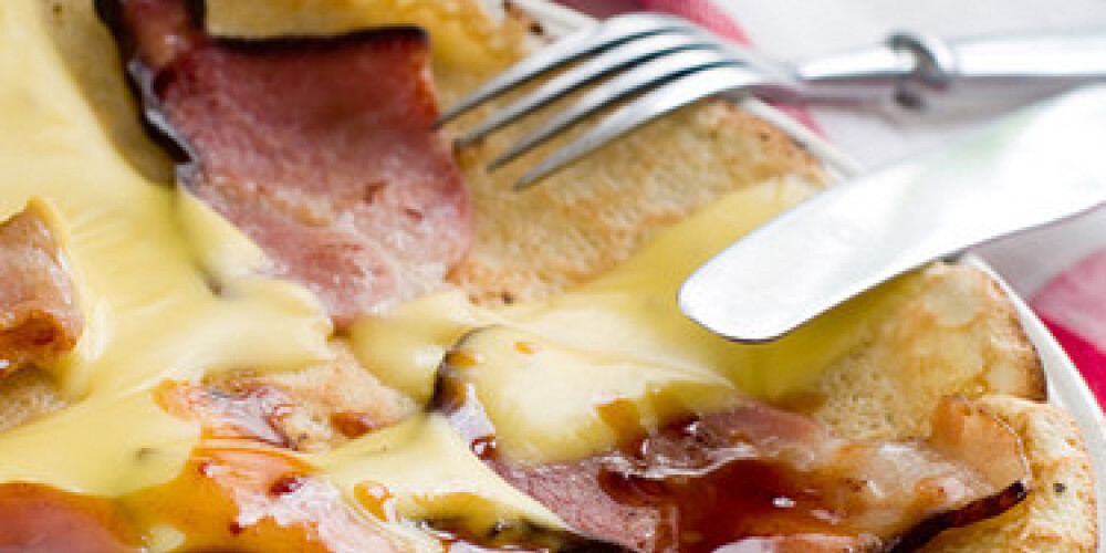 Māstrihas pankūkas ar bekonu